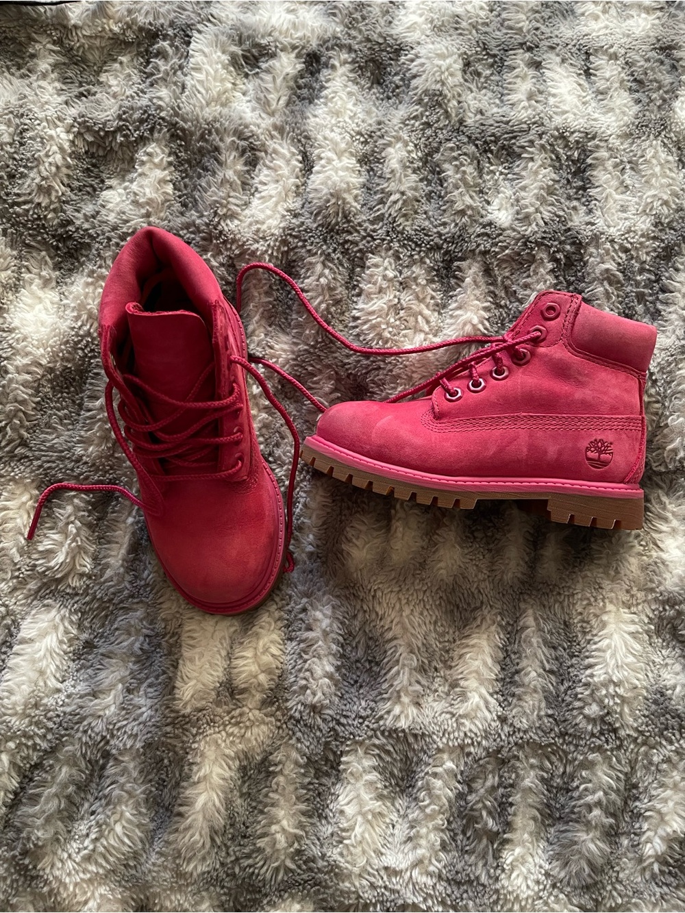 Toddler Timberland® 
Timberland Pink Suede Lace-Up Ankle Boots